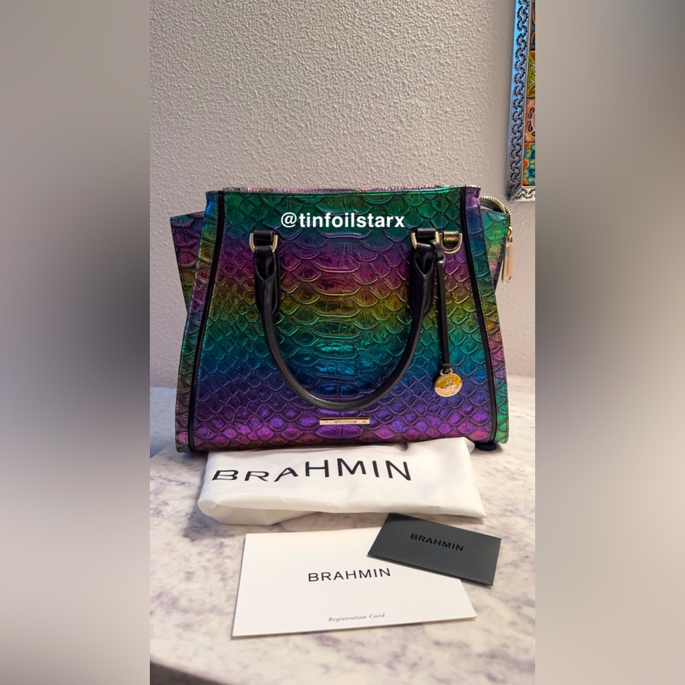 *SOLD* Brahmin Multi Manifesto Priscilla bag